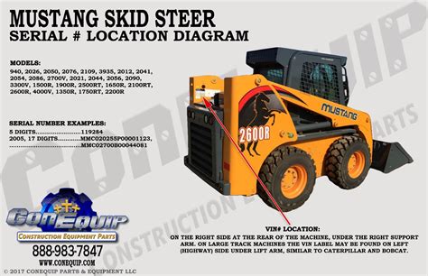 mustang skid steer serial number lookup|2000 skid steer loader serial number.